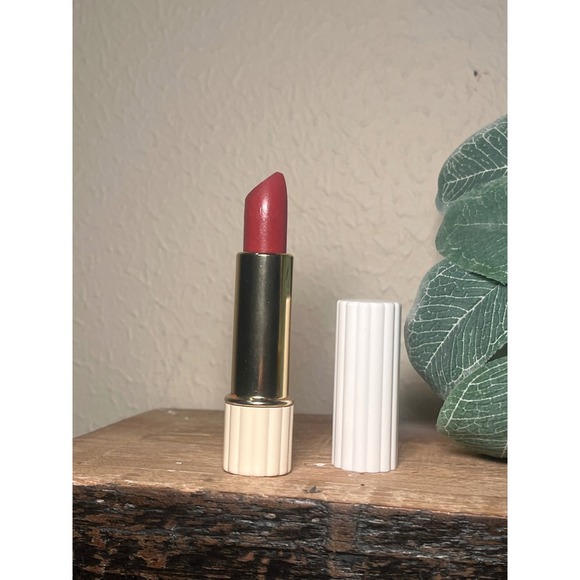 RARE Estee Lauder All-Day Lipstick ROSEWOOD Ribbed Tube Full Size…Tip Crushed - Picture 1 of 3